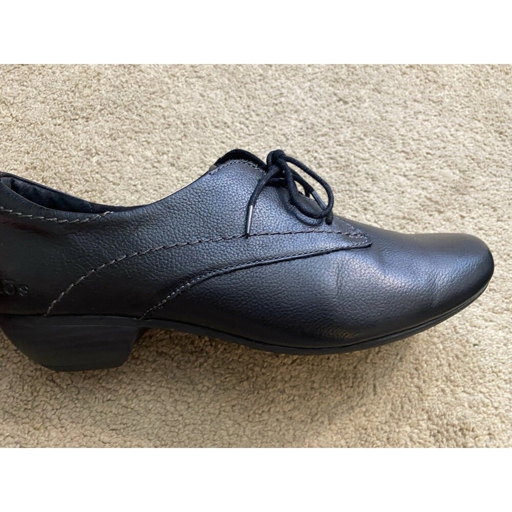 Taos Black Cobbler Shoes Dressy Casual Lace Up Oxford Minimalist Women’s 8.5 - Picture 6 of 12